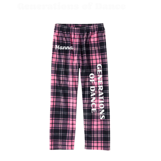 pink plaid fleece pants- LIMITED TIME ONLY